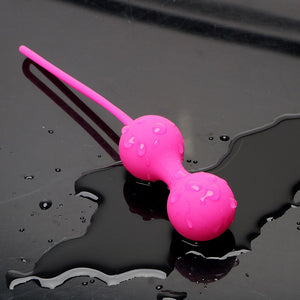 IKOKY 2Pcs/Set Silicone Kegel Ball Smart Vagina Trainer Exercise Vagina Tightening Love Ben Wa Ball Vibrator Sex Toys for Woman - sextoysok