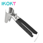 IKOKY Electric Shock Anal Expander Anal Speculum Vaginal Dilator Medical Themed Toys Sex Toys for Women Stainless Steel - sextoysok