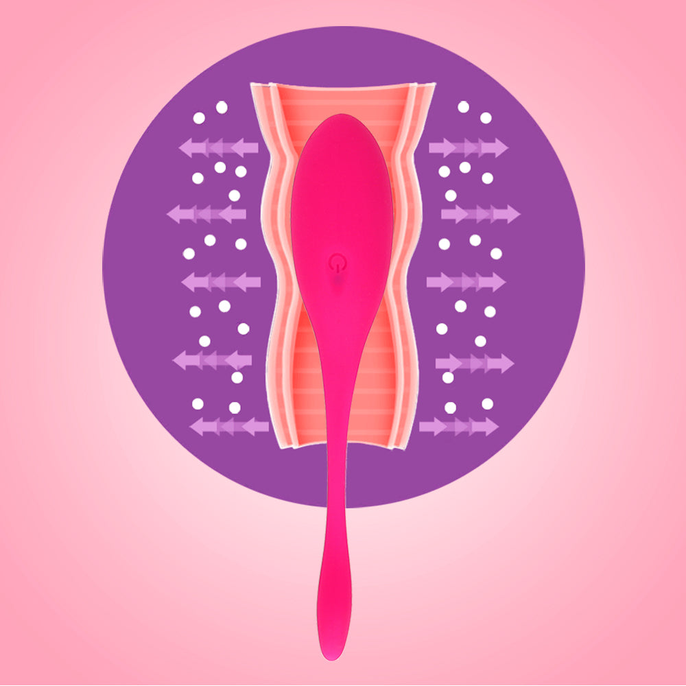 IKOKY Vaginal Tighten Exercise Kegel Balls G Spot Vibrator Sex Toy for Women Vibrating Eggs Silicone Ben Wa Ball - sextoysok
