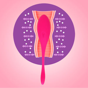 IKOKY Vaginal Tighten Exercise Kegel Balls G Spot Vibrator Sex Toy for Women Vibrating Eggs Silicone Ben Wa Ball - sextoysok