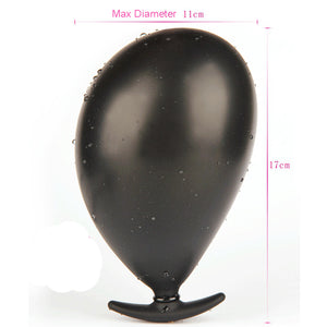Sex Toys Women Inflatable Anal Plug Gay Dildo Pump Silicone Huge Anus Butt Dilator Expandable Prostate Massager with Metal Ball - sextoysok