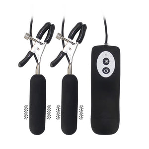 Adult Toy Nipple Clamp Vibrating Eggs 10 Function Nipple Stimulators, Mini Bullets Vibrator Sex Toys for Women Sex Shop - sextoysok