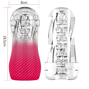 Artificial Vagina Masturbation Soft Stick Sex Machine for Men Silicone Pussy Sucking Erotic Adult Toys for Men Male Masturbator - sextoysok