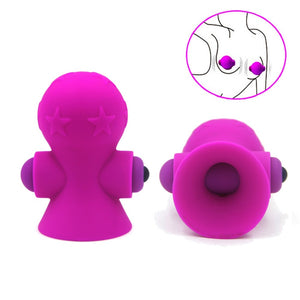 2pcs /set Dingye Breast Massager Nipple Vibrator 10 Speed Vibration Clitoral Clit Oral Sex Toy Sex Product for Women Sex Shop - sextoysok