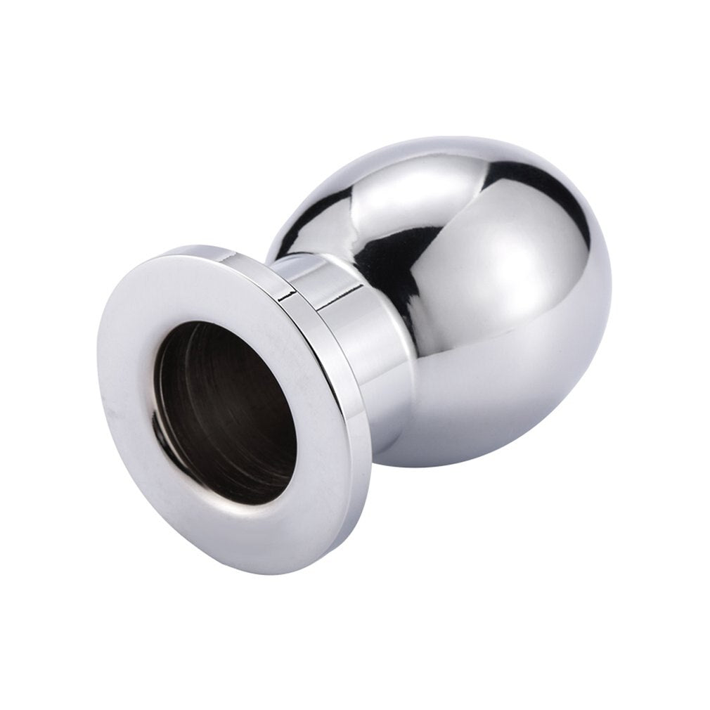 Anal Beads Enema Hollow Butt Plug Peep Vaginal Anus Stainless Steel Anal Plug Fetish BDSM Sex Toys For Men Women No Vibrator (S) - sextoysok