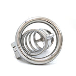 Stainless Steel Chastity Device Male Belt Bird Metal Cock Cage Stealth Lock Restraint Ring Sex Toy Cock Chastity for Men - sextoysok
