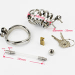 Prison Bird Male Stainless Steel Cock Cage Penis Ring Chastity Device catheter with Stealth New Lock Adult Sex Toy A275 - sextoysok