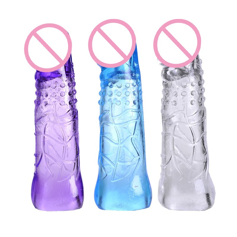 Sex Toys Reusable Condom Sextoys for Man Delay Dick Extender Men Penis Cock Rings Adults Sex Product - sextoysok