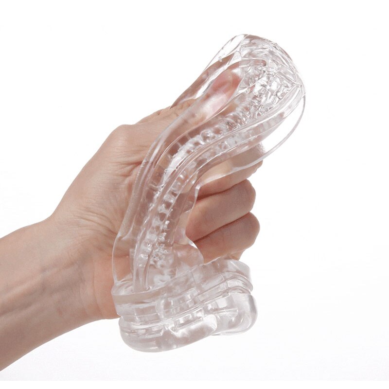 Male Masturbator Cup Soft Pussy Sex Toys Transparent Vagina Adult Endurance Exercise Sex Products Vacuum Pocket Cup for Men - sextoysok