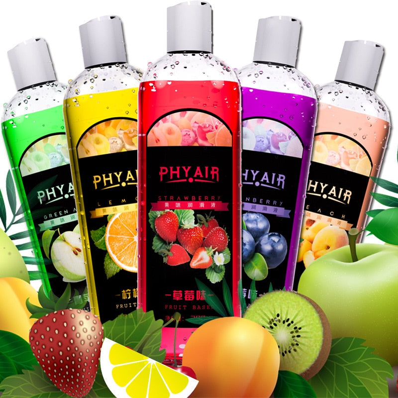 Lubricant anal grease for sexlube gel Vagina lubrication 200ml fruit taste water based oil lubricante sexual fruit flavor - sextoysok