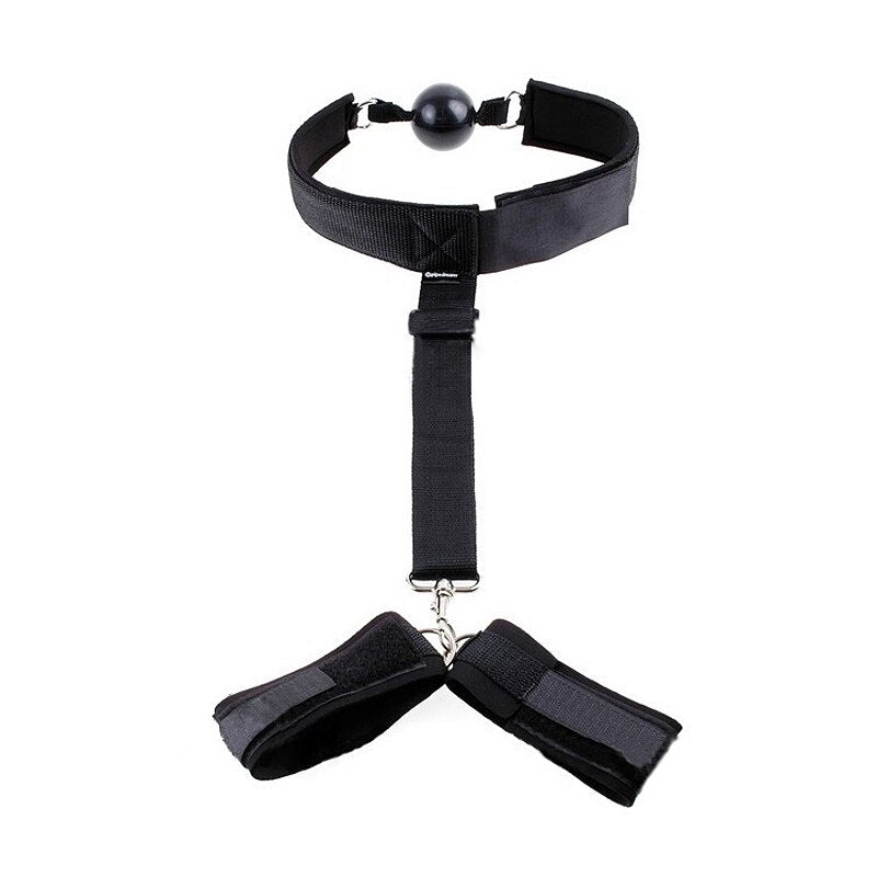 Sex Toys For couples Self Bondage Rope Restraints BDSM esclave Handcuffs Mouth Gags Ball Adult sexuale Slave pillory SM sex game - sextoysok