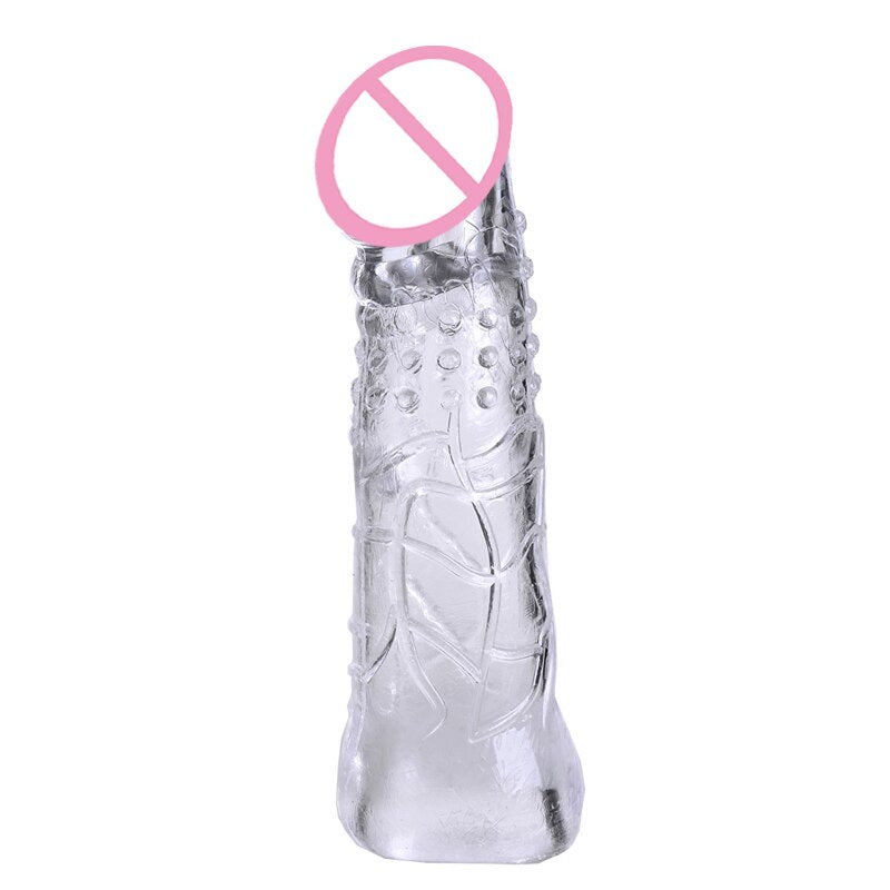 Sex Toys Reusable Condom Sextoys for Man Delay Dick Extender Men Penis Cock Rings Adults Sex Product - sextoysok