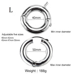 Stainless Steel Smoother Ball Stretcher Penis Ring Cock Ring Sex Toys for Men Good Cockring Time Delay Ejaculation Dick Ring - sextoysok