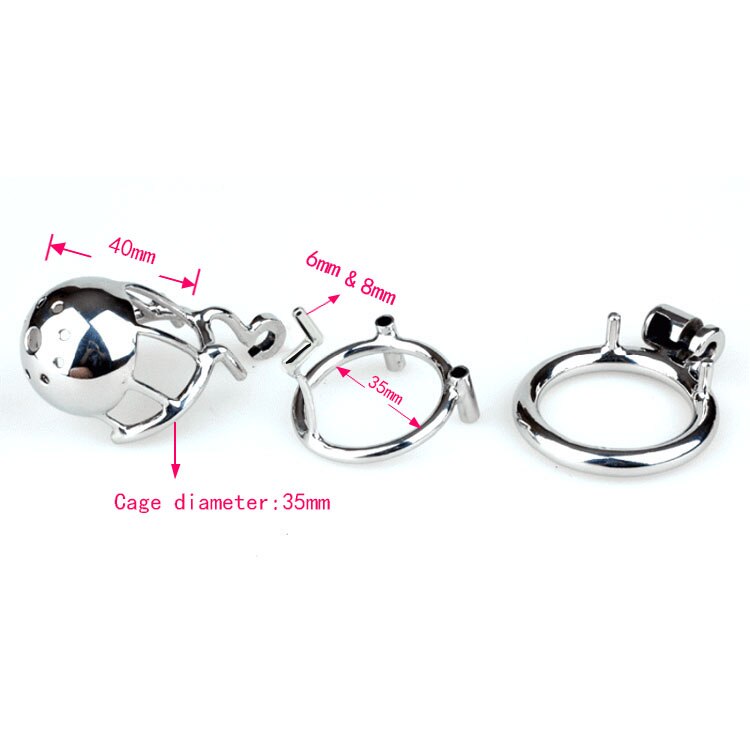 Chaste Bird New Arrival 316 Stainless Steel Male Through Hole PA Chastity Device Penis Ring Cock Cage Adult Sex Toys "Bridge"-03 - sextoysok