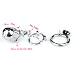 Chaste Bird New Arrival 316 Stainless Steel Male Through Hole PA Chastity Device Penis Ring Cock Cage Adult Sex Toys "Bridge"-03 - sextoysok