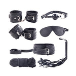7 Pieces/Set Collar Furry Fuzzy Bed Bondage Gear Restraint Set Kit Ball Gag Cuff Whip Sexy 2019 Products Sex Toys For Lovers - sextoysok