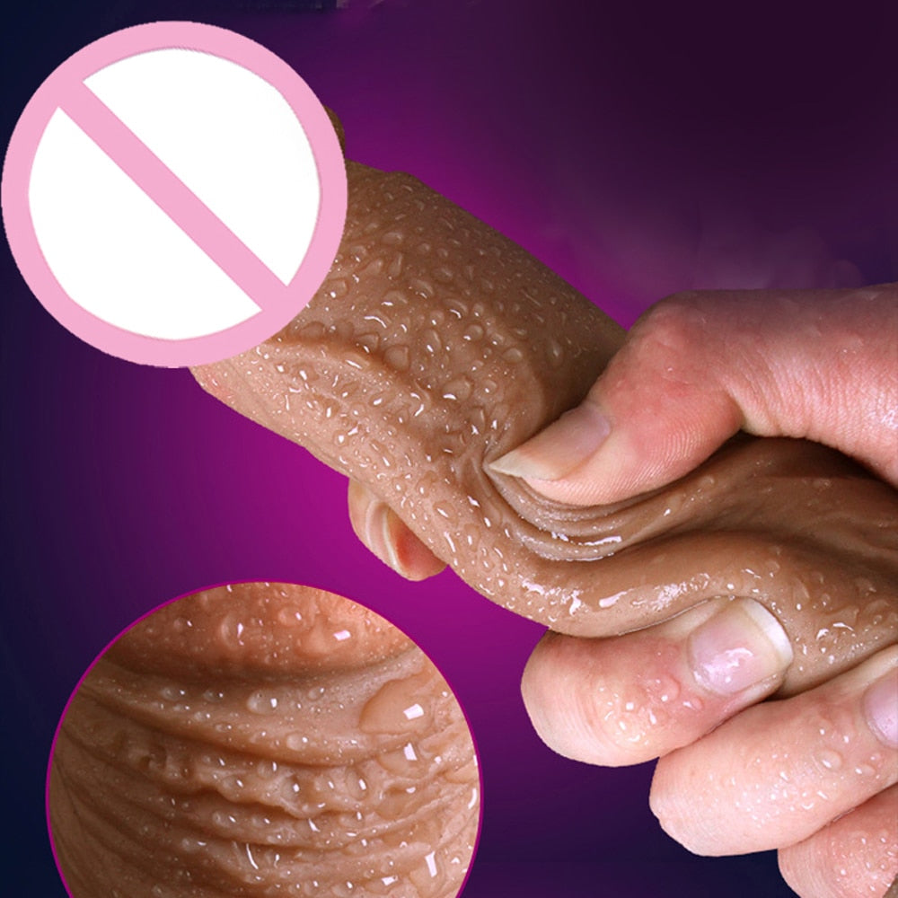 New Skin feeling Realistic Penis Super Huge Big Dildo With Suction Cup Sex Toys for Woman Sex Products Female Masturbation Cock - sextoysok