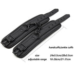 Thierry Sexy Adjustable PU Leather Handcuff Ankle Cuff Restraints Bondage Sex Toy Restraints Sex Bondage Exotic Accessories - sextoysok