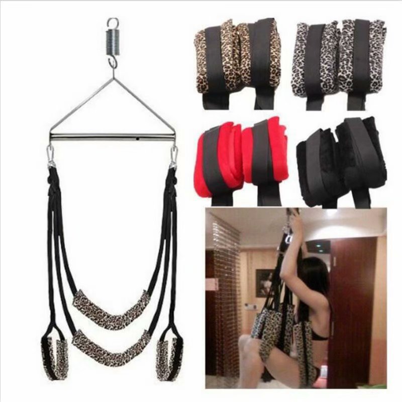 SM Bondage Gear Swing Chairs Hanging Door Sex Furniture Straps Flirting Bondage Rope BDSM Bondages Erotic Game Toy For Couples - sextoysok