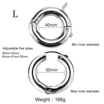 Stainless Steel Smoother Ball Stretcher Penis Ring Cock Ring Sex Toys for Men Good Cockring Time Delay Ejaculation Dick Ring - sextoysok