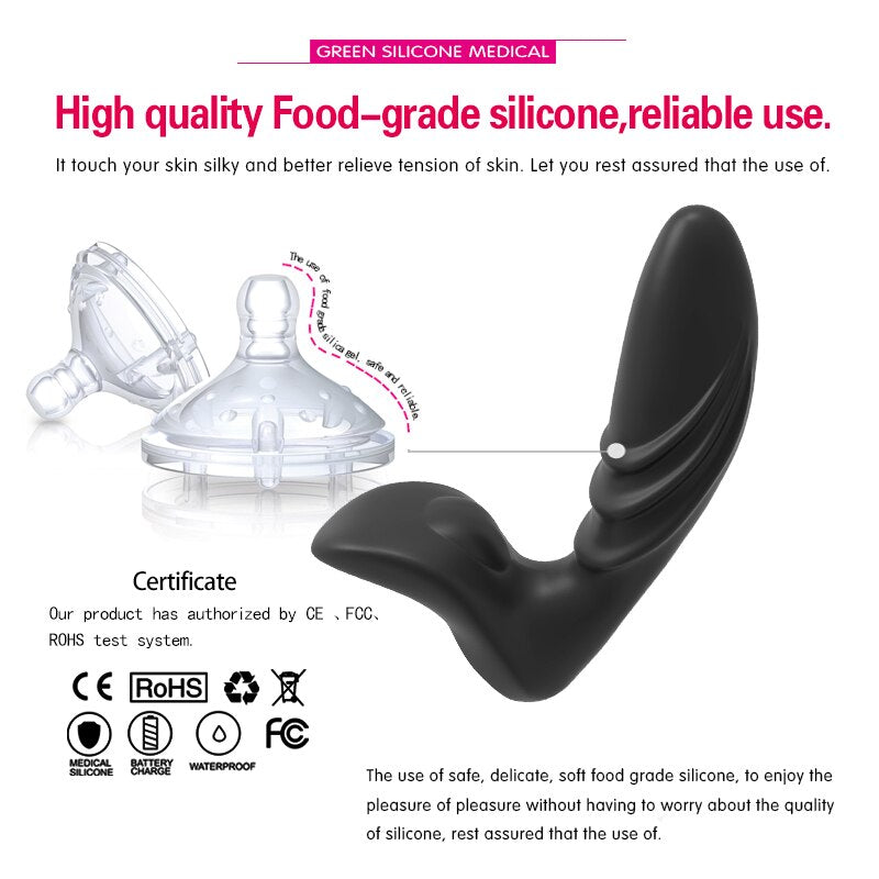 HWOK Anal butt plug Men masturbator Male Wireless Remote Control Prostate Massager Vibrator Adult Sex Toys Masturbator for Men - sextoysok