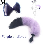 Silicone Plug Fox Tail butt plug and lovely ears anal Sex Toy for women Adult Games Sex Products and dildo vibrator - sextoysok