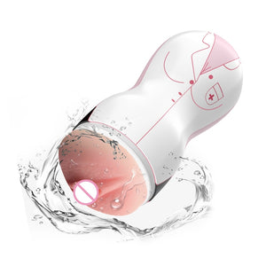 FOX Sex Shop Male Masturbator Vagina Real Pussy Sex Toys for Adult Product Male Masturbation Artificial Vagina - sextoysok