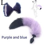 Silicone Plug Fox Tail butt plug and lovely ears anal Sex Toy for women Adult Games Sex Products and dildo vibrator - sextoysok