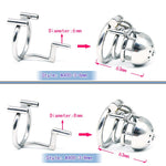 Chaste Bird New Arrival 316 Stainless Steel Male Through Hole PA Chastity Device Penis Ring Cock Cage Adult Sex Toys "Bridge"-03 - sextoysok