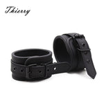 Thierry Sexy Adjustable PU Leather Handcuff Ankle Cuff Restraints Bondage Sex Toy Restraints Sex Bondage Exotic Accessories - sextoysok