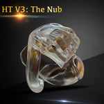 Chaste Bird The Nub of HT V3 Male Chastity Device with 4 Rings Small Cage Bio-sourced Penis Rings Cock Belt Adult Sex Toys A380 - sextoysok