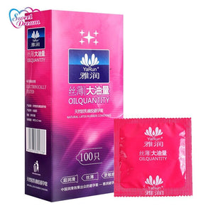 Sweet Dream Life Condoms 100 Pcs/Lot Natural Latex Smooth Lubricated Contraception Condoms for Men Sex Toys Sex Products LF-011 - sextoysok