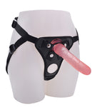 20CM Double Hole Strap On Realistic Dildo Pants For Lesbian Couple Strapon Harness Dildos With Suction Cup Adult Sex Products - sextoysok