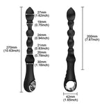 10 Mode Heating Anal Vibrator Long Beads Prostate Massager Flexible Butt Plug Stimulator Anal Beads Plug Sex Toys For Men Women - sextoysok
