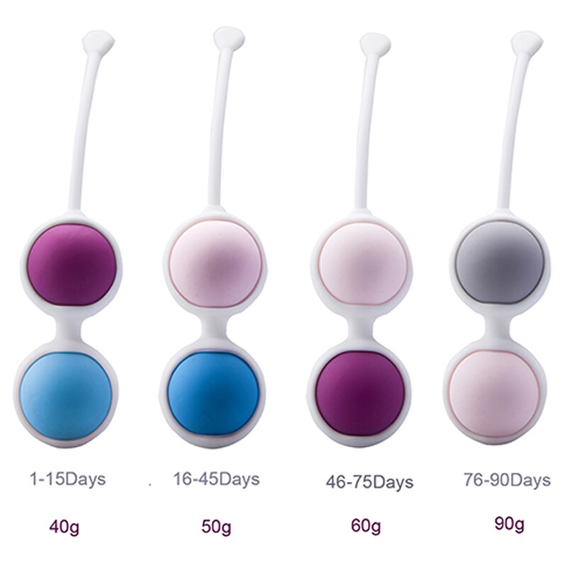 4 Balls Free assembly sex balls kegel Vagina Tight Exercise Sex Toy for Woman Smooth Silicone vaginal Ball Trainer geisha ball (4 Balls) - sextoysok