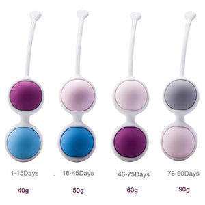 4 Balls Free assembly sex balls kegel Vagina Tight Exercise Sex Toy for Woman Smooth Silicone vaginal Ball Trainer geisha ball (4 Balls) - sextoysok
