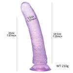 20CM Double Hole Strap On Realistic Dildo Pants For Lesbian Couple Strapon Harness Dildos With Suction Cup Adult Sex Products - sextoysok