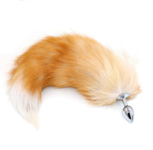 SAIXS Fox Tails Anal Plug Metal Anal Sex Toys Butt plug Sex Games Role play Cosplay Toys S plug Drop Shipping - sextoysok