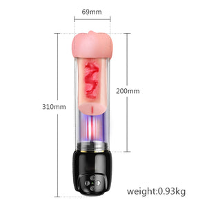 Penis Enlargement Vacuum Pump Vibrator Sex Toys for Men Artificial Vagina Sexy Masturbation Cool Adult Toys Pussy Pump Sex Shop - sextoysok