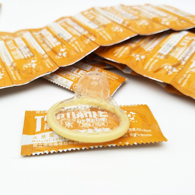 100 Pcs Condoms Adult Large Oil Condom Smooth Lubricated Condoms For Men Penis Contraception Sex Toys Sex Products - sextoysok