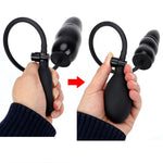 IKOKY Inflatable Anal Plug Adult Products Sex Toys for Women Men Anal Dilator Expandable Butt Plug Backyard Silicone Massager - sextoysok