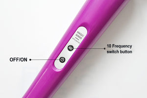 New 10 Speeds Magic Wand Massager,Big Magic Wand Massage Stick AV Vibrators Sexy Clit Vibrator Sex Toys for Women 32 * 6CM - sextoysok