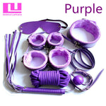 Utinta Leptura Sex Bondage Kit 7 Pcs Adult Games Set Handcuff Footcuff Whip Rope Blindfold for Couples Erotic Toys Sex Products - sextoysok