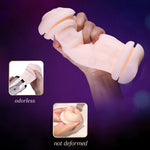gelugee Male Masturbator Vibrator Real Vagina for Men Silicone Toy,Deep Throat Pussy Mouth Double Sex Toys for Adult Suck Man - sextoysok