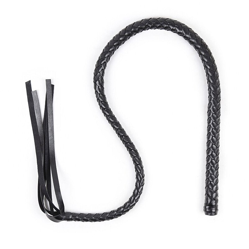 Bondage Sex Leather Whip Erotic Spanking Sex Toys Black Fetish Flogger For Woman Adult Games for Couples - sextoysok