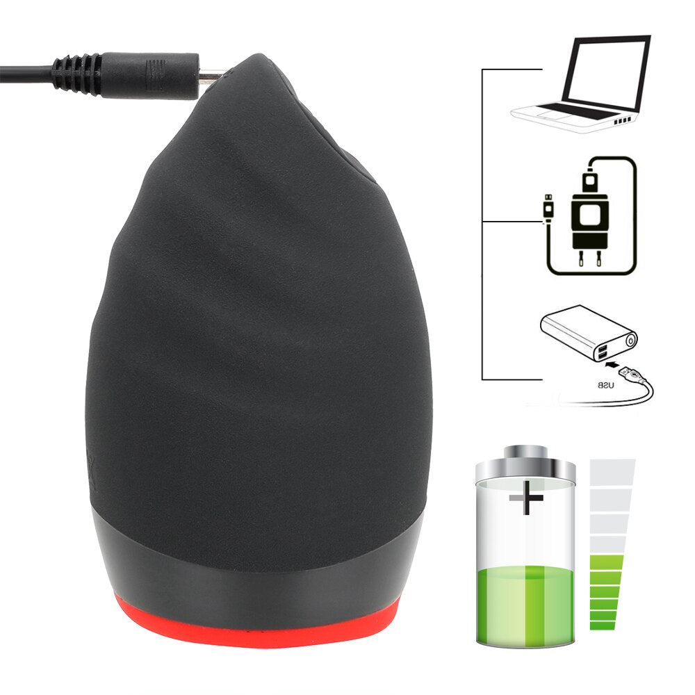 VATINE 6 Models Vibrator Blowjob Masturbation Cup Heating Oral Sex Cup Erotic Silicone Sex Toys for Men Male Masturbation - sextoysok