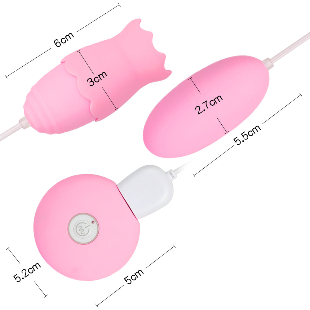 Adult Diary 20 Speeds Magic Tongue Sucking Vibrator Clitoris Massager Vagina Ball Masturbation Intimate Goods Nipple Sucker - sextoysok
