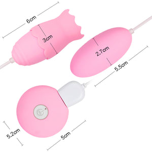 Adult Diary 20 Speeds Magic Tongue Sucking Vibrator Clitoris Massager Vagina Ball Masturbation Intimate Goods Nipple Sucker - sextoysok