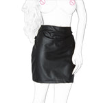 DOMI Black PU Erotic Fetish Dress Mini Adult Game Porn Skirt Sex bdsm bondage Women Sex Toy - sextoysok