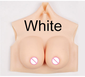 Eyung Breast Form Silicone Fake Breast Boobs Tit Realistic Silicone Breast Plate Chest for Crossdresser Sissy Transvestite Cospl - sextoysok